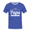 Opa wees allet - Männer Ringer T-Shirt - Blau/Weiß
