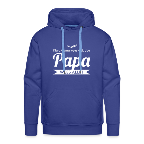 Opa wees allet - Männer Premium Hoodie - Königsblau