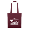 Opa wees allet - Stoffbeutel - Burgunderrot