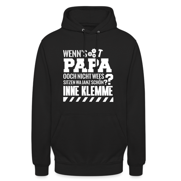 Wenn's Papa - Unisex Hoodie - Schwarz