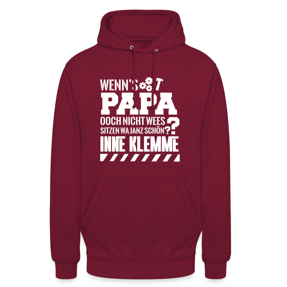 Wenn's Papa - Unisex Hoodie - Bordeaux