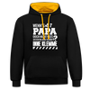 Wenn's Papa - Kontrast Hoodie - Schwarz/Gold