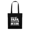 Wenn's Papa - Stoffbeutel - Schwarz
