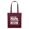 Wenn's Papa - Stoffbeutel - Burgunderrot