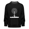 Funkturm im Fokus - Kinder Premium Sweatshirt - Schwarz