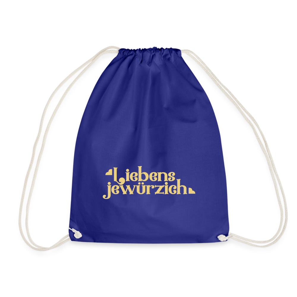 Liebensjewürzich - Turnbeutel - Königsblau