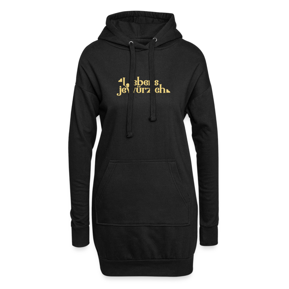 Liebensjewürzich - Hoodie-Kleid - Schwarz