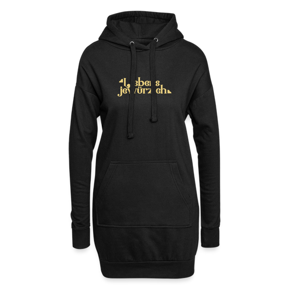 Liebensjewürzich - Hoodie-Kleid - Schwarz