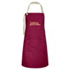 Liebensjewürzich - Kontrastschürze - Burgunderrot / Sandfarben