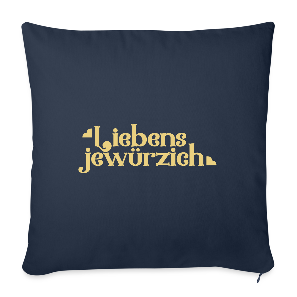 Liebensjewürzich - Sofakissen mit Füllung (45 x 45 cm) - Navy