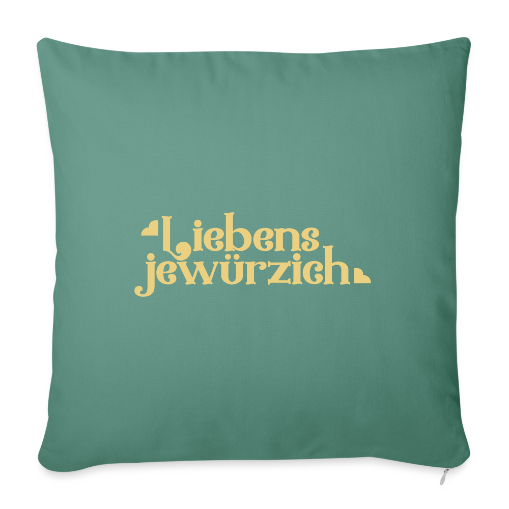 Liebensjewürzich - Sofakissen mit Füllung (45 x 45 cm) - Tanngrün