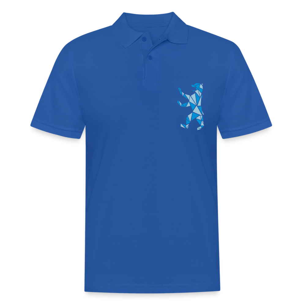 Berliner Bär Geometrie - Männer Poloshirt - Royalblau