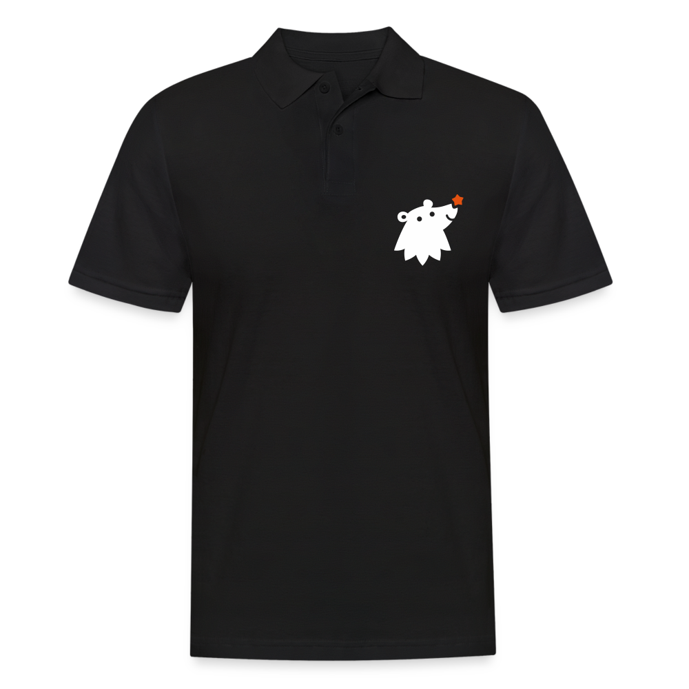 Schnauze Bär - Männer Poloshirt - Schwarz