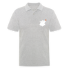Schnauze Bär - Männer Poloshirt - Grau meliert