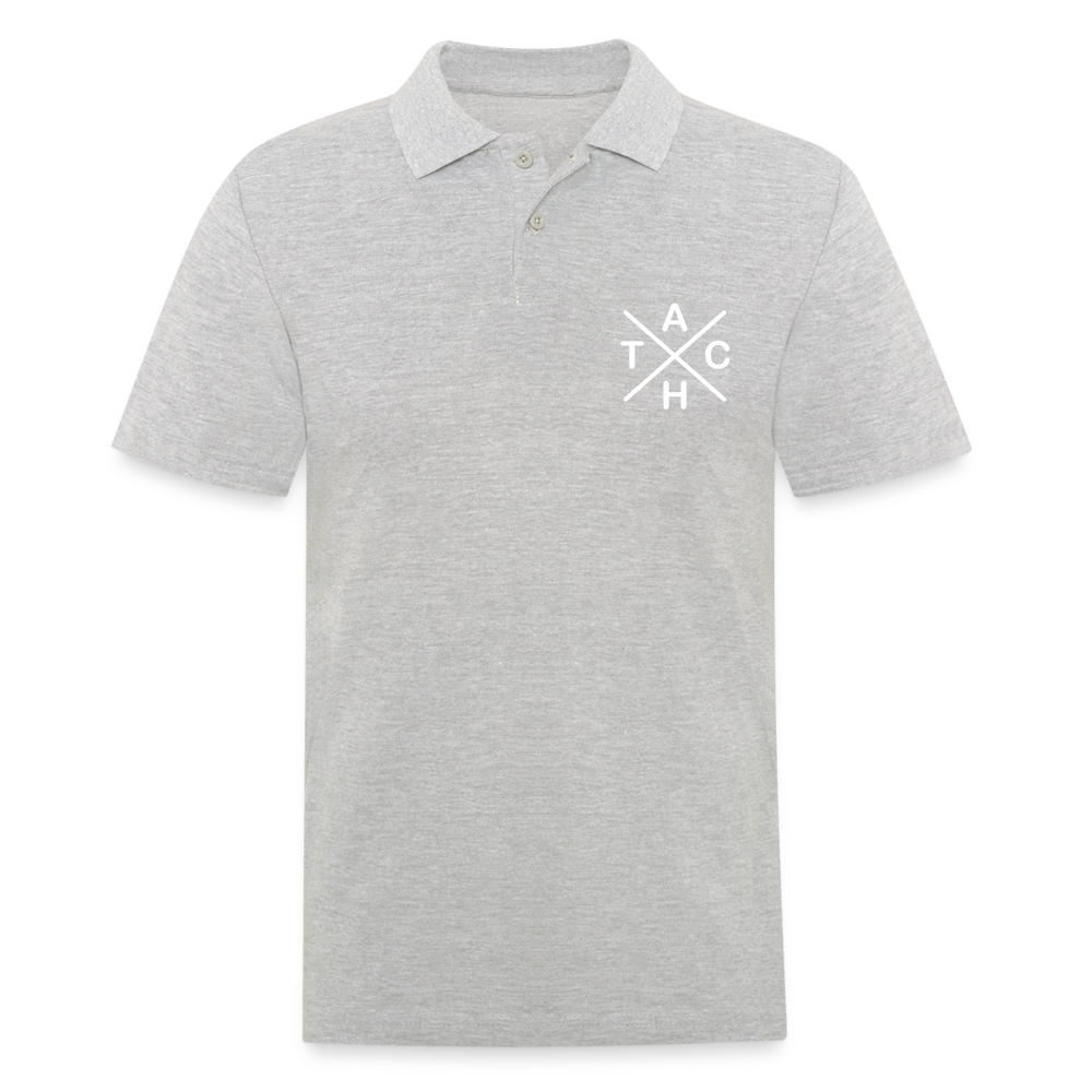 Tach X - Männer Polo T-Shirt - Grau meliert
