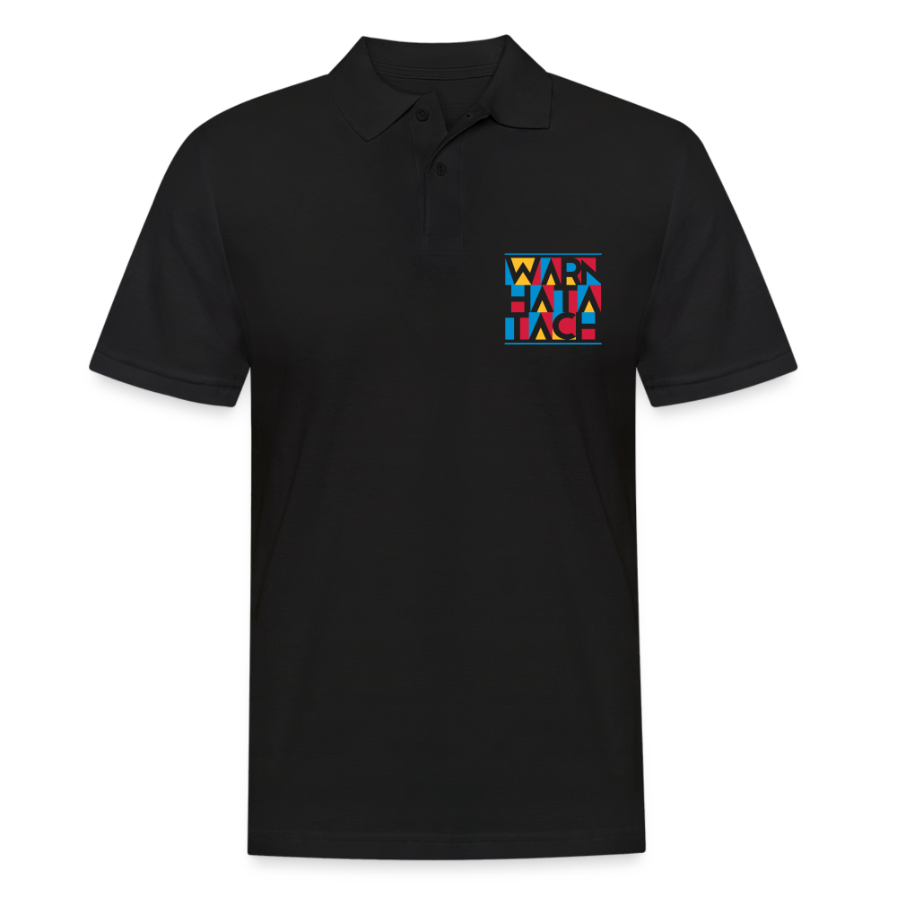 Warn Hata Tach - Männer Poloshirt - Schwarz
