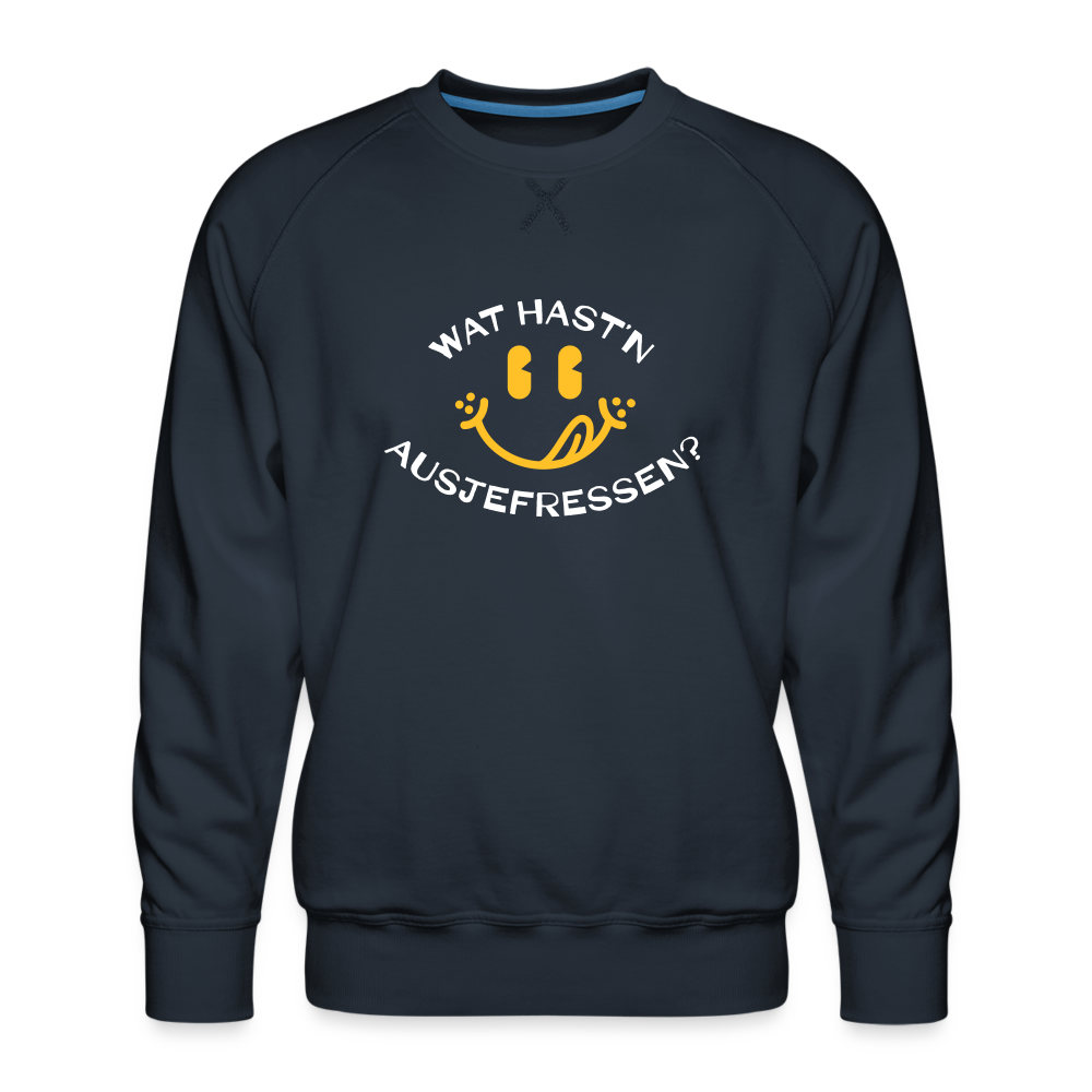 Wat Hast’n Ausjefressen - Männer Premium Sweatshirt - Navy