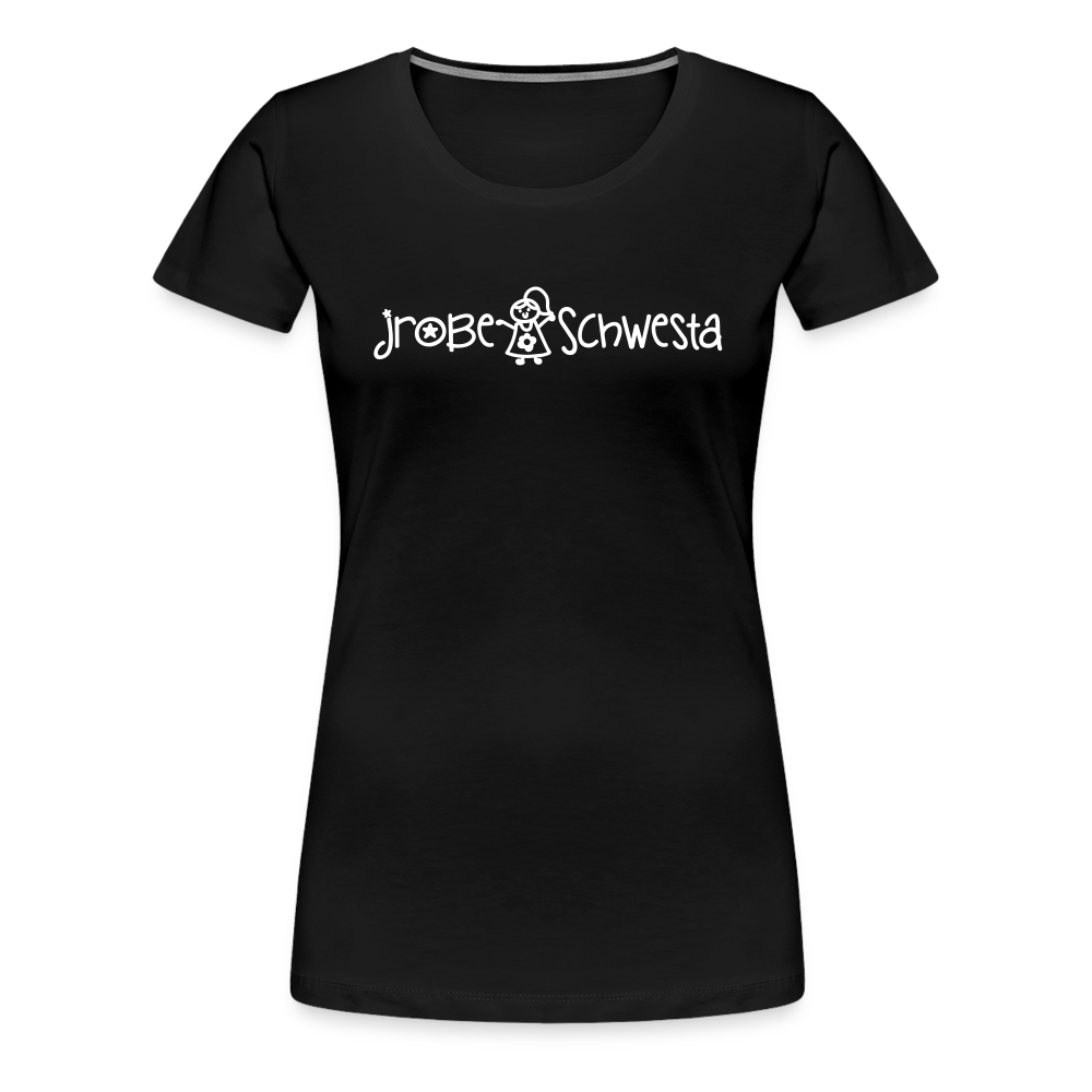 Meene Schwesta - Frauen Premium T-Shirt - Schwarz
