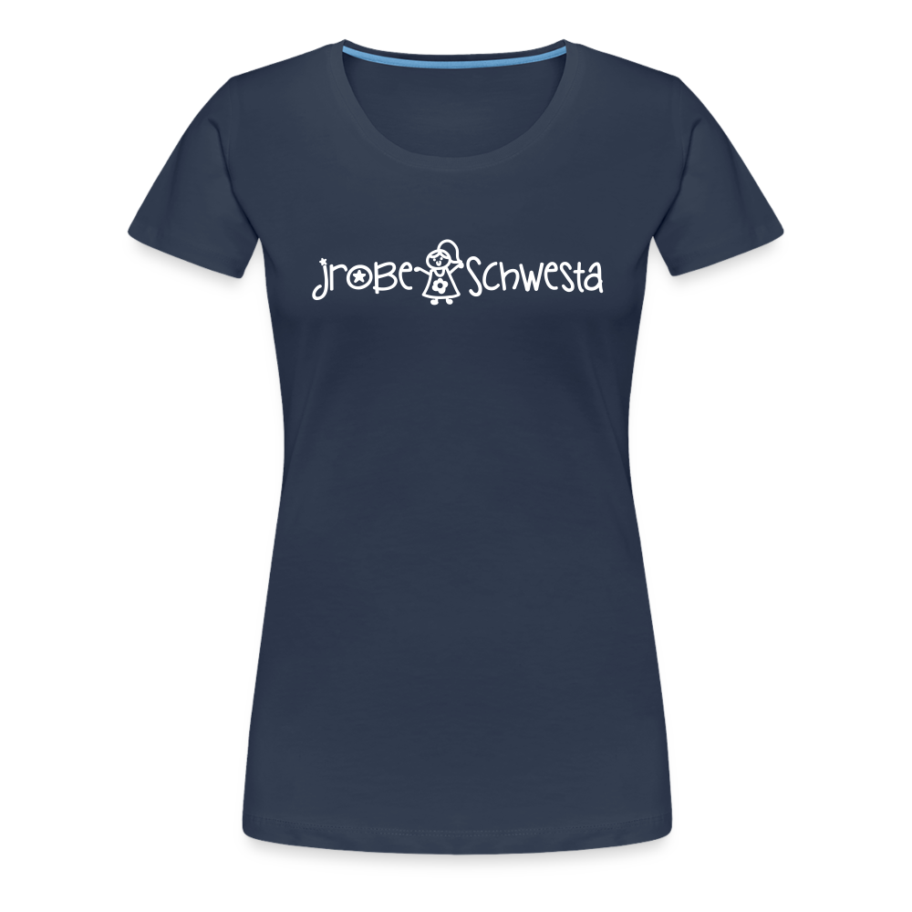 Meene Schwesta - Frauen Premium T-Shirt - Navy