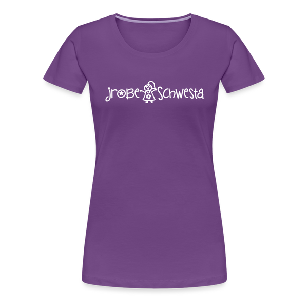 Meene Schwesta - Frauen Premium T-Shirt - Lila