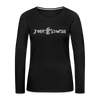 Meene Schwesta - Frauen Premium Langarmshirt - Schwarz