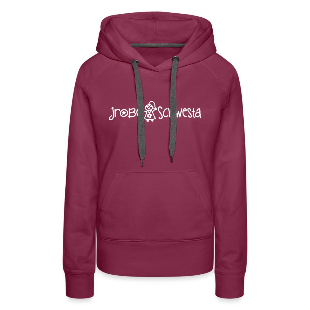 Meene Schwesta - Frauen Premium Hoodie - Bordeaux