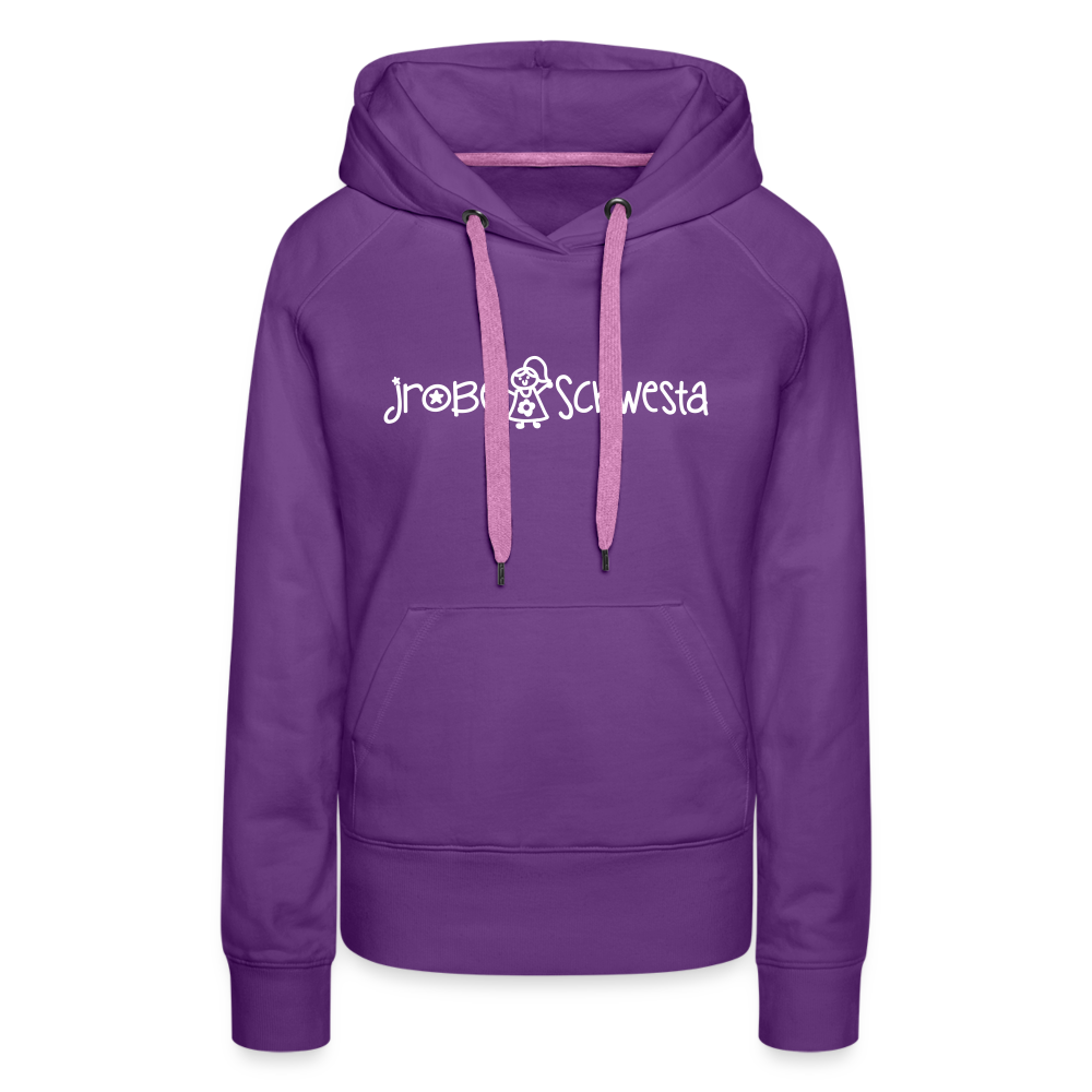 Meene Schwesta - Frauen Premium Hoodie - Purple