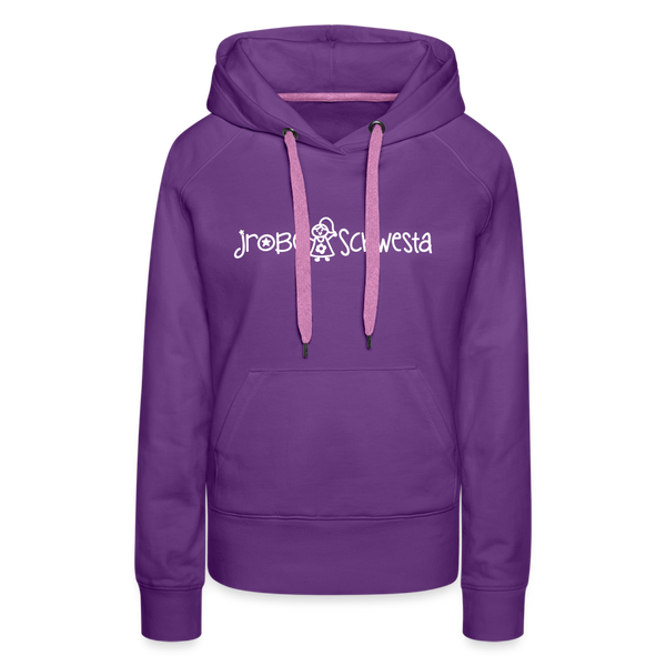 Meene Schwesta - Frauen Premium Hoodie - Purple