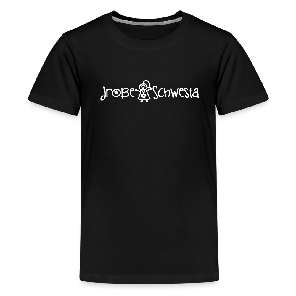 Meene Schwesta - Teenager Premium T-Shirt - Schwarz