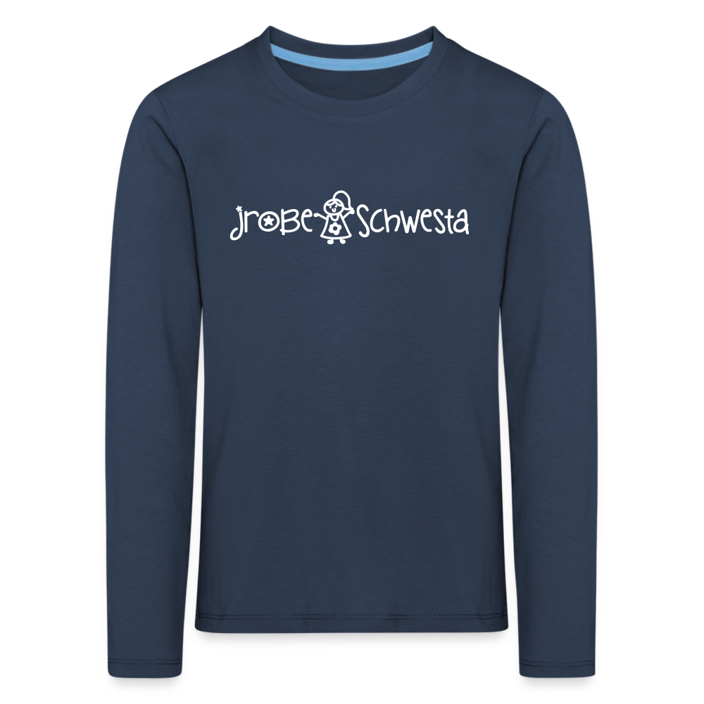 Meene Schwesta - Kinder Langarmshirt - Navy
