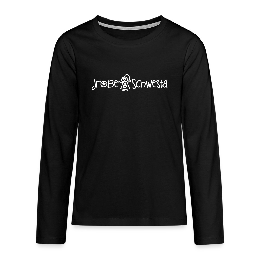 Meene Schwesta - Teenager Langarmshirt - Schwarz