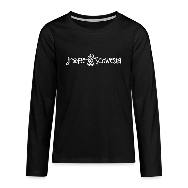 Meene Schwesta - Teenager Langarmshirt - Schwarz