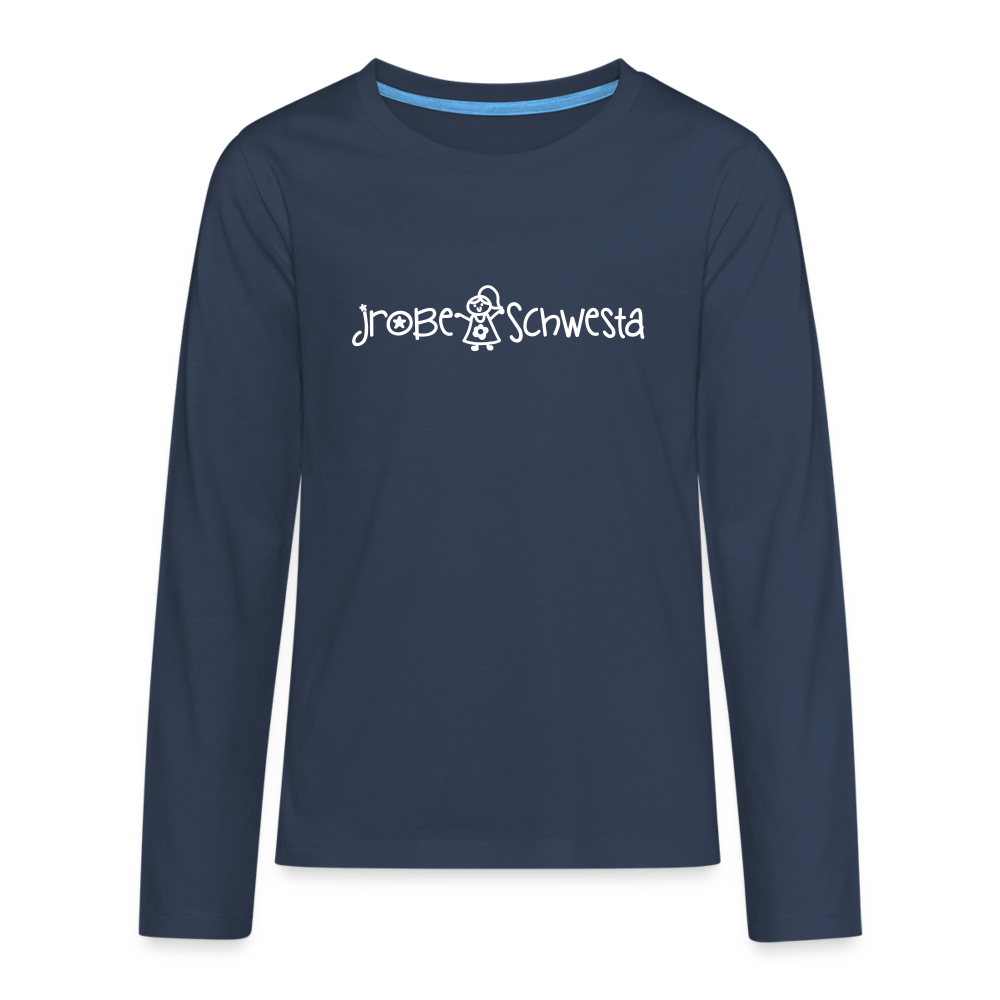 Meene Schwesta - Teenager Langarmshirt - Navy