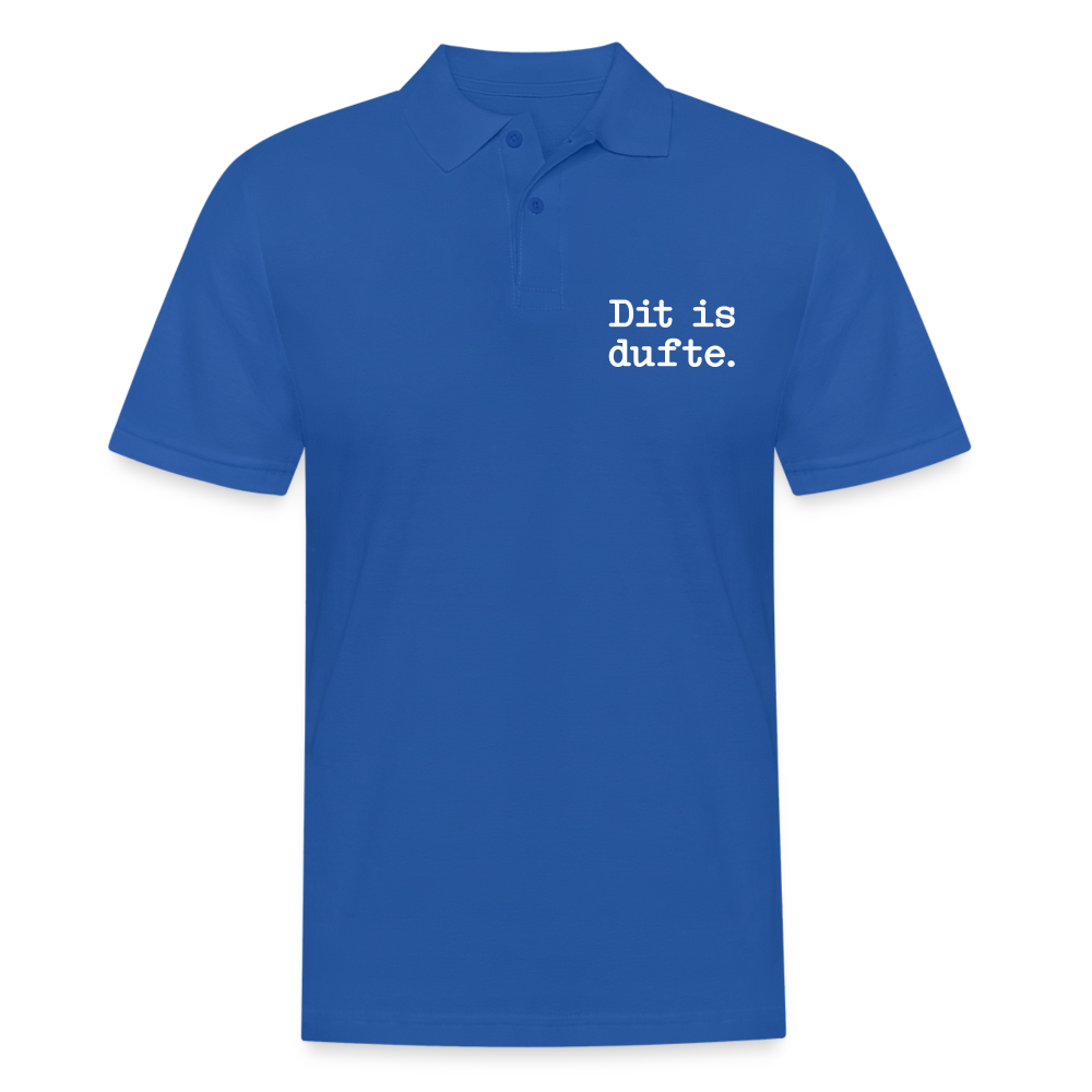 Dit is dufte - Männer Poloshirt - Royalblau