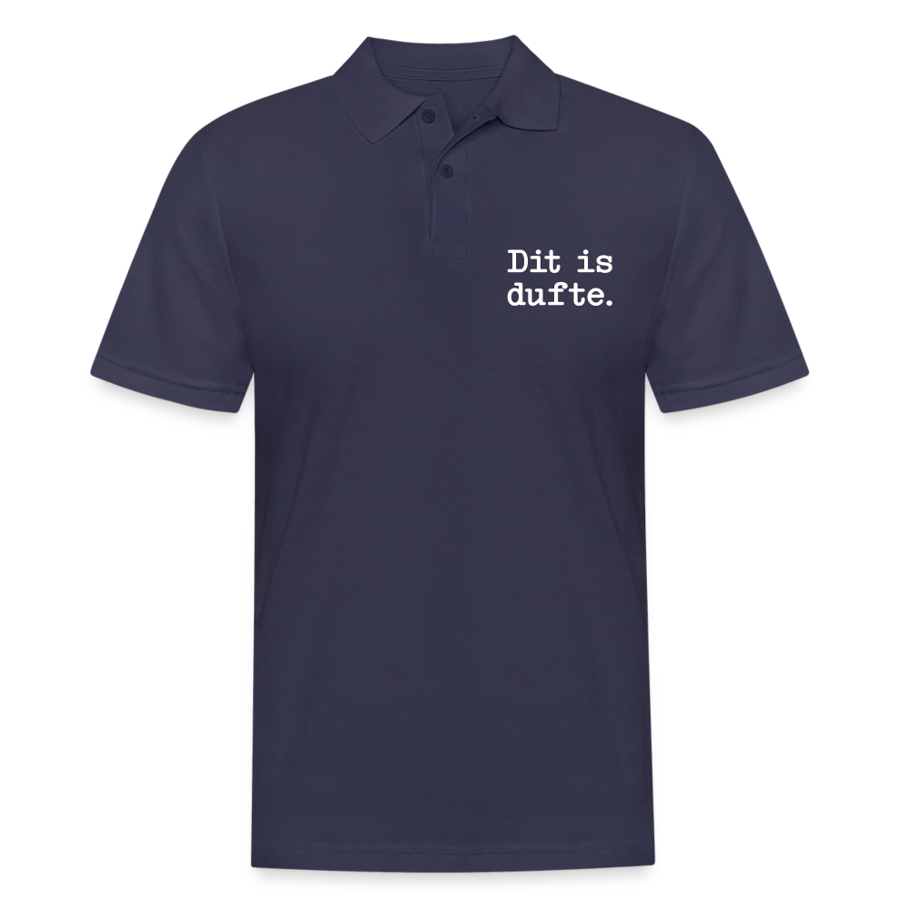 Dit is dufte - Männer Poloshirt - Navy
