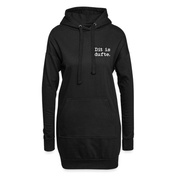 Dit is dufte - Hoodie-Kleid - Schwarz