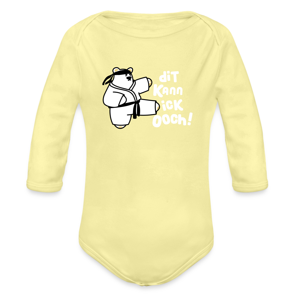 Dit kann ick ooch! - Bio-Langarmbody - Hellgelb