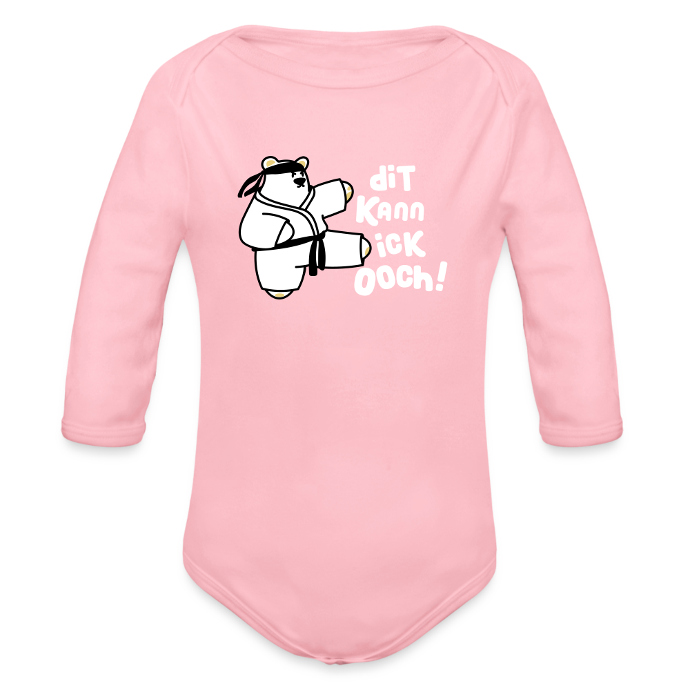 Dit kann ick ooch! - Bio-Langarmbody - Hellrosa