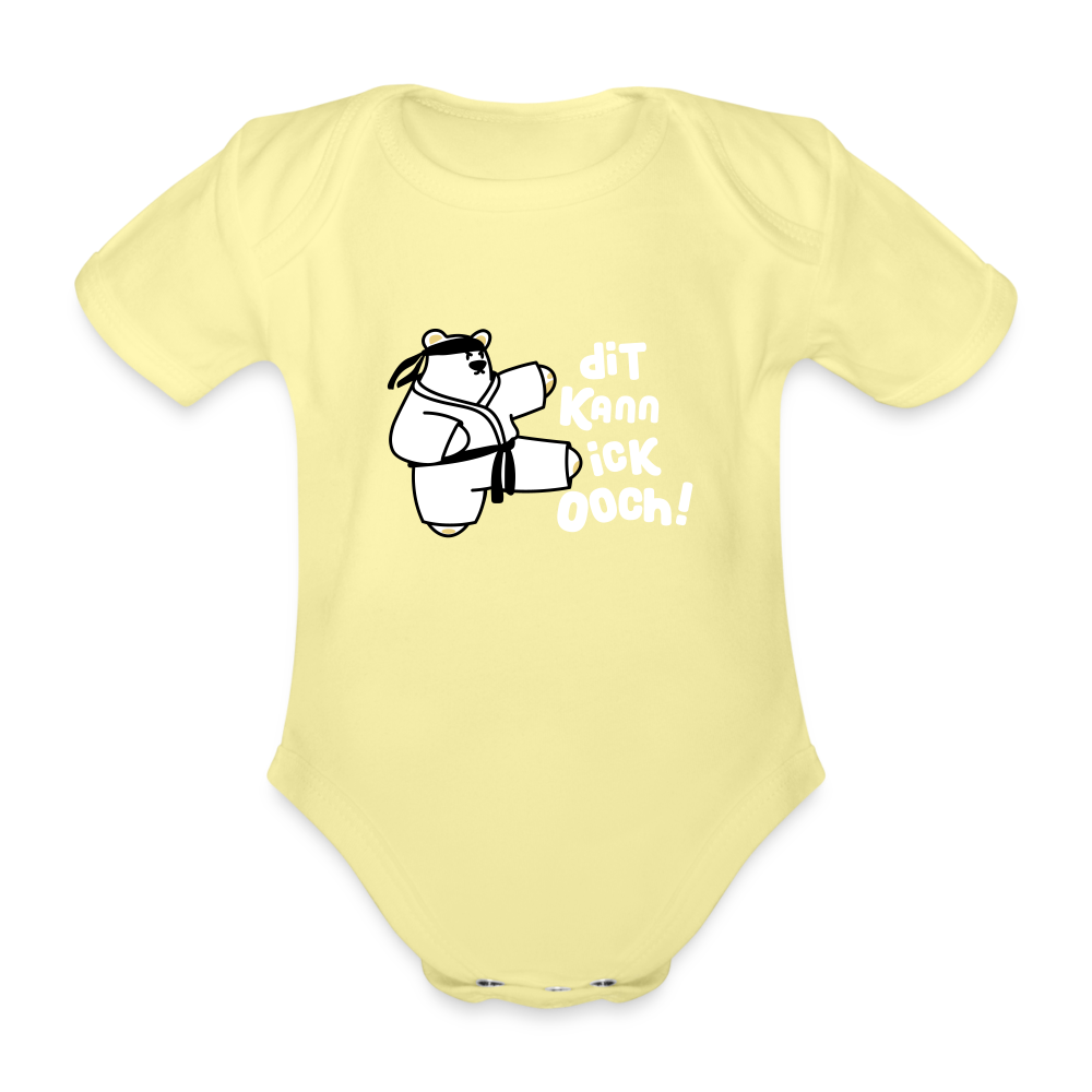 Dit kann ick ooch! - Bio-Kurzarmbody - Hellgelb