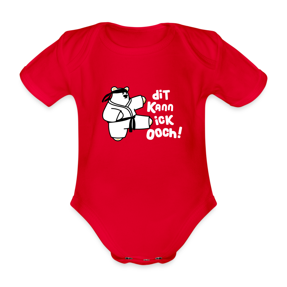Dit kann ick ooch! - Bio-Kurzarmbody - Rot