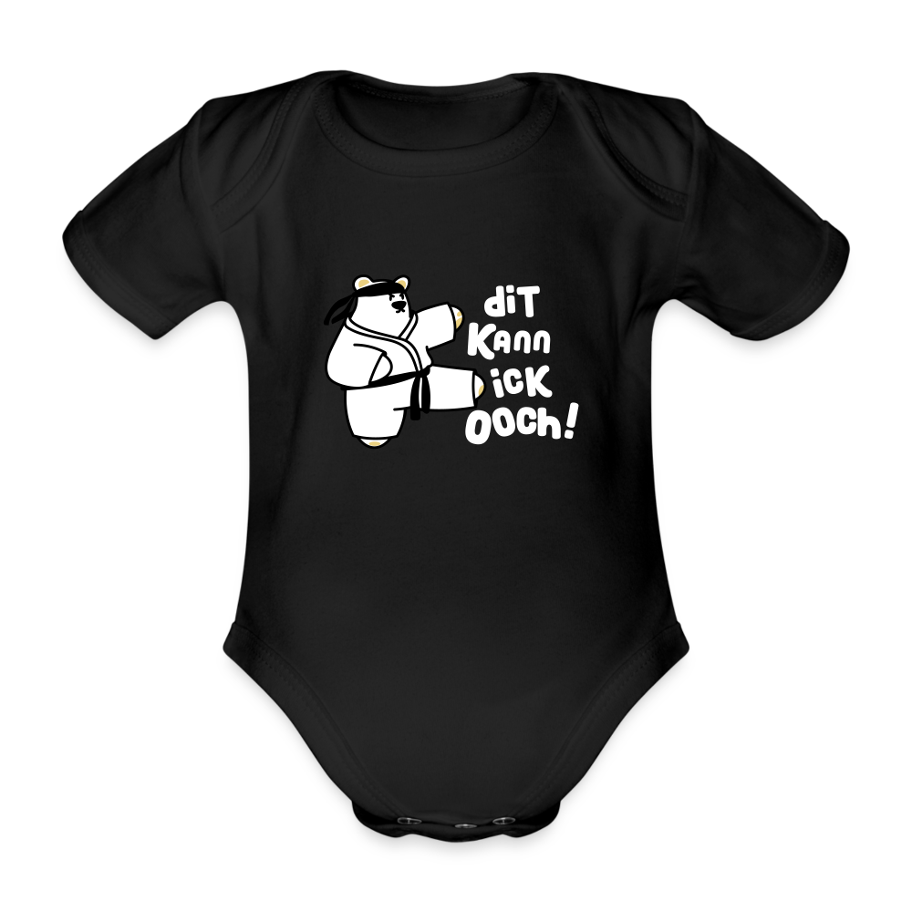 Dit kann ick ooch! - Bio-Kurzarmbody - Schwarz