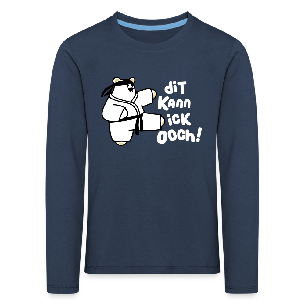 Dit kann ick ooch! - Kinder Langarmshirt - Navy