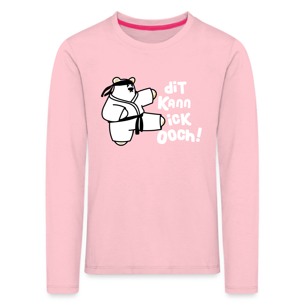 Dit kann ick ooch! - Kinder Langarmshirt - Hellrosa