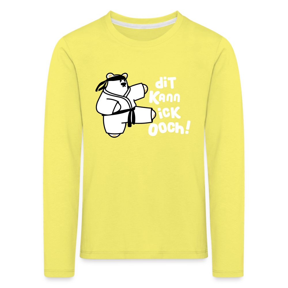 Dit kann ick ooch! - Kinder Langarmshirt - Gelb
