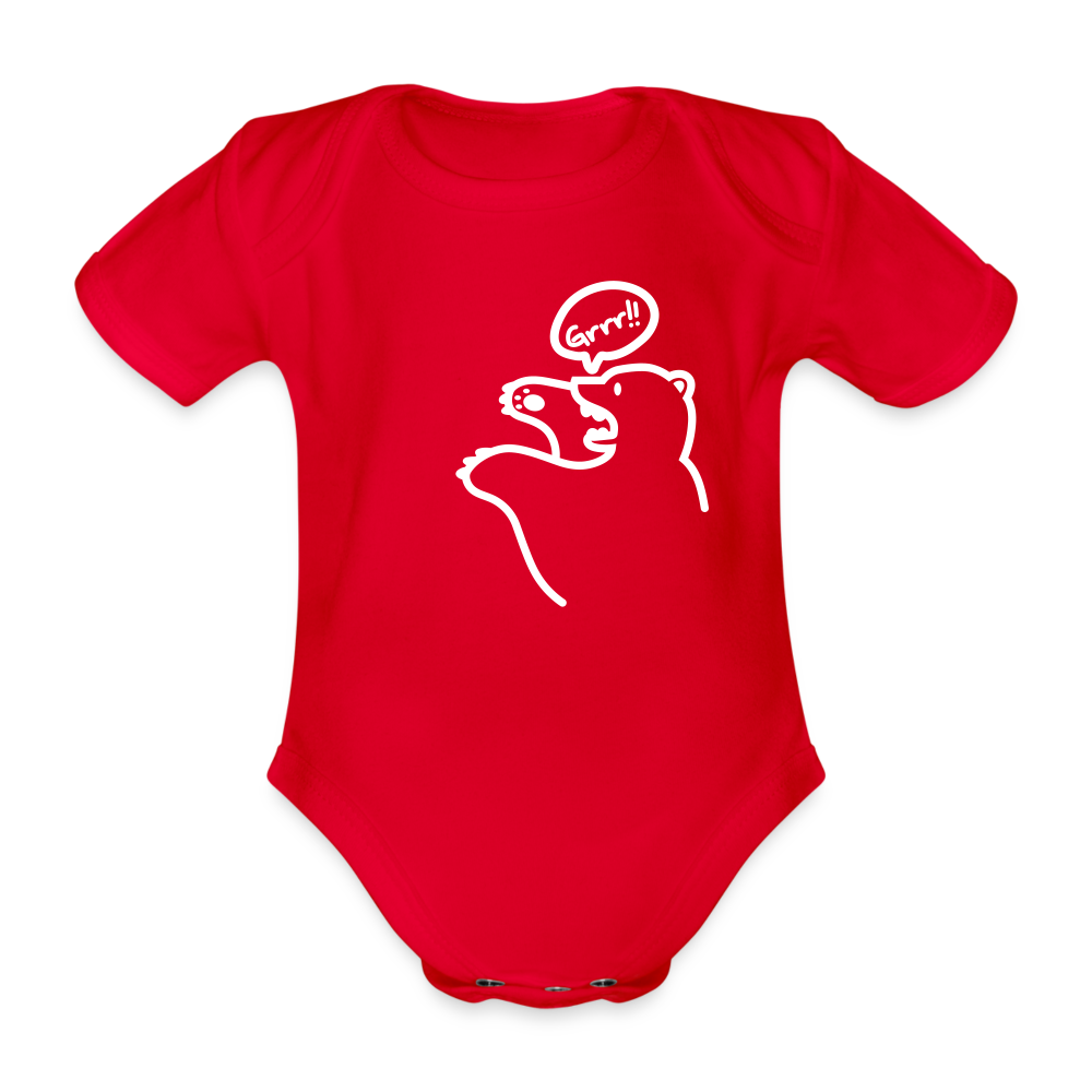 Böser Berliner Bär - Bio-Kurzarmbody - Rot