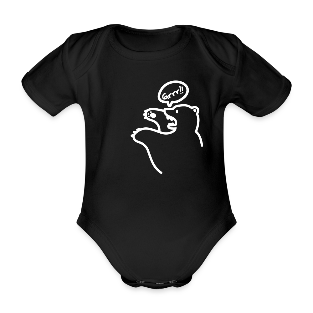 Böser Berliner Bär - Bio-Kurzarmbody - Schwarz