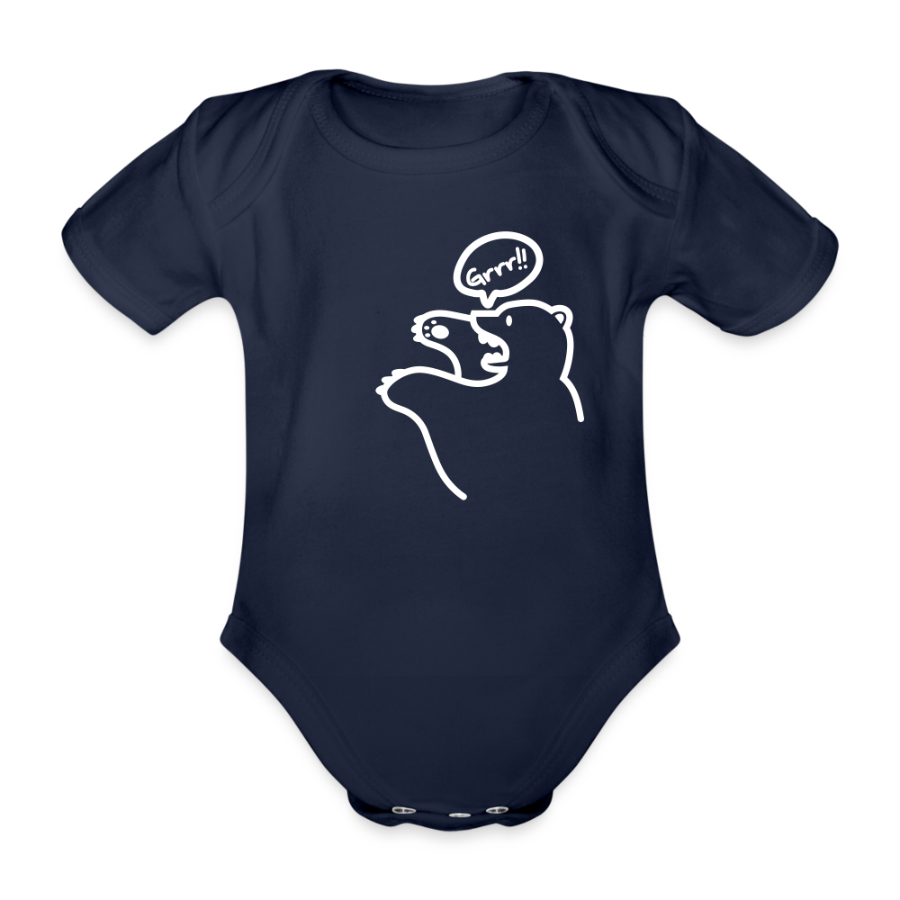 Böser Berliner Bär - Bio-Kurzarmbody - Dunkelnavy