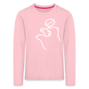 Böser Berliner Bär - Kinder Langarmshirt - Hellrosa