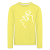Böser Berliner Bär - Kinder Langarmshirt - Gelb