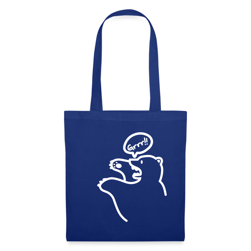Böser Berliner Bär - Stoffbeutel - Royalblau